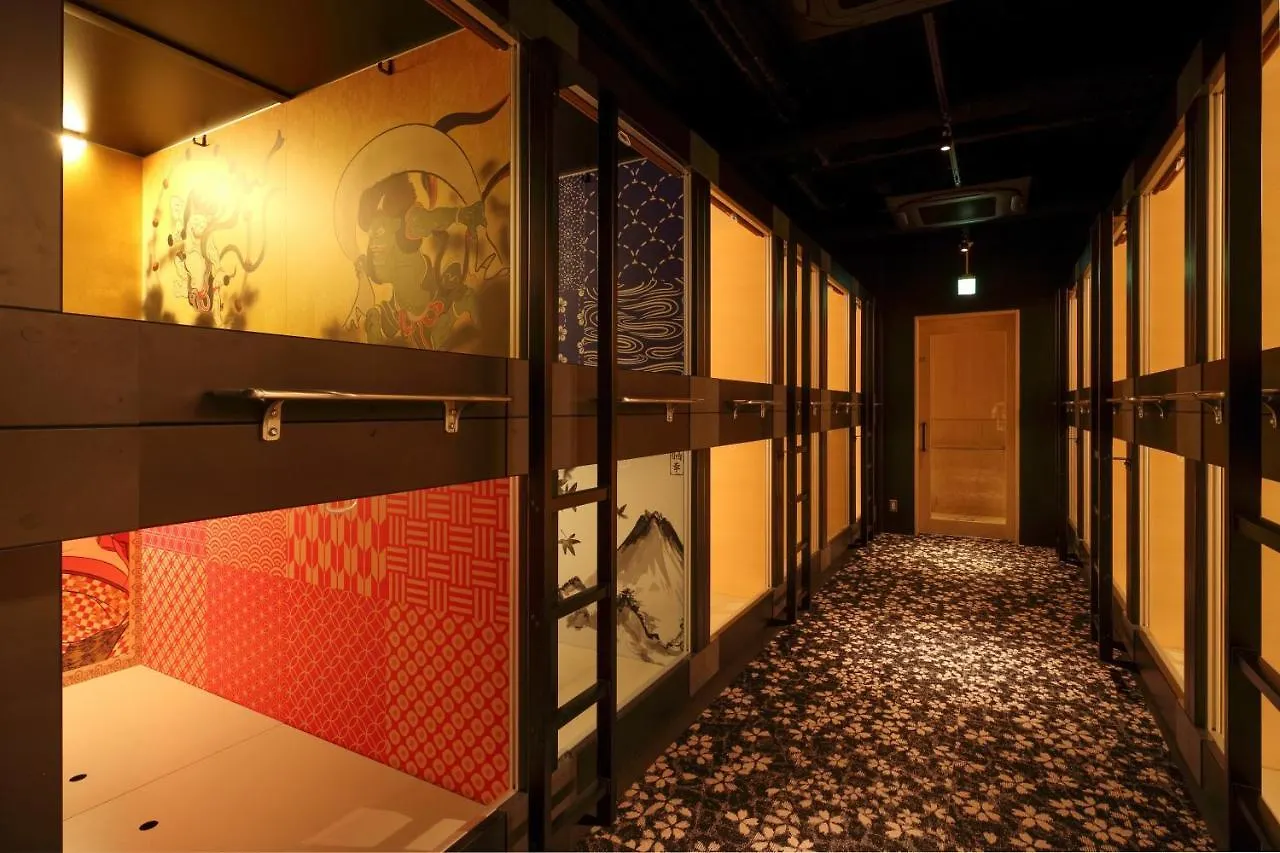 Capsule hotel Ninja & Geisha Hotel Osaka Japan